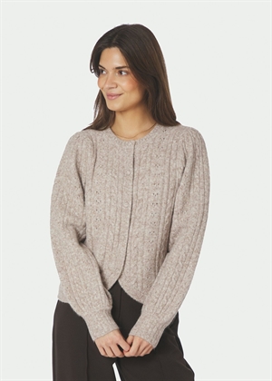 Koteas cable knit cardigan Beige Melange Neo Noir